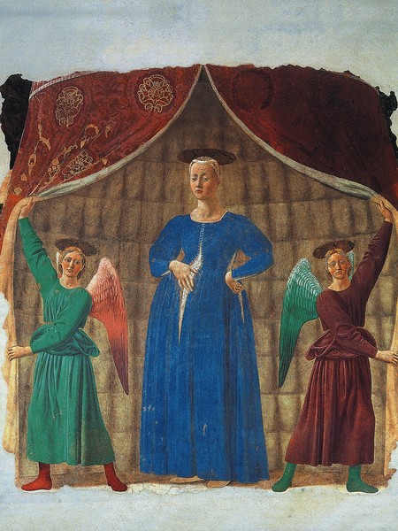 Piero della Francesca, Madonna del parto, 1455-1465 circa, Monterchi, Museo Madonna del  Parto