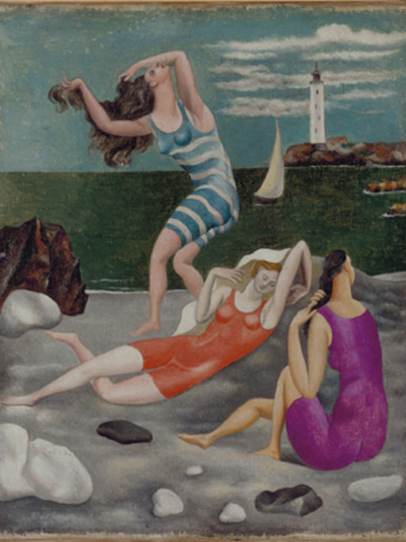 Pablo Picasso Les baigneuses 1918 circa Olio su tela, cm 27 x 22  