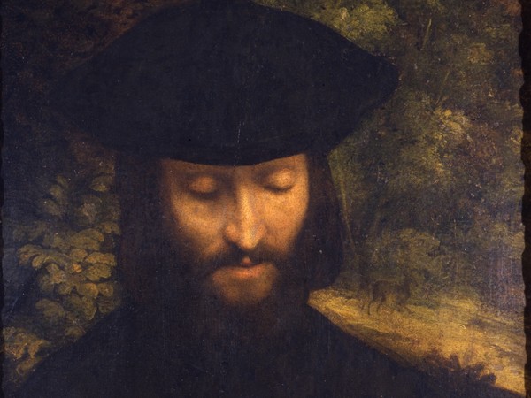 Correggio (Antonio Allegri), Ritratto di uomo leggente, 1522 circa, Olio su carta incollato su tela, 60.2 x 42.5 cm, Milano, Museo d'Arte Antica del Castello Sforzesco, Pinacoteca, Raccolte d'Arte Antica | © Comune di Milano, tutti i diritti riservati 88