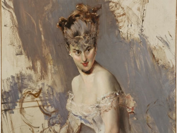Giovanni Boldini, ritratto di Alice Regnault, olio su tela, cm. 112 x 84 - Courtesy: Enrico Gallerie d'arte, Milano
