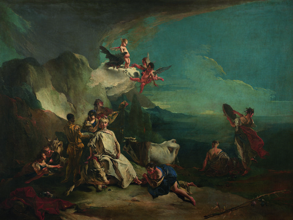Giovanni Battista Tiepolo, Ratto di Europa, 1720-23, Olio su tela, 135 x 101 cm | Courtesy © Gallerie dell'Accademia di Venezia