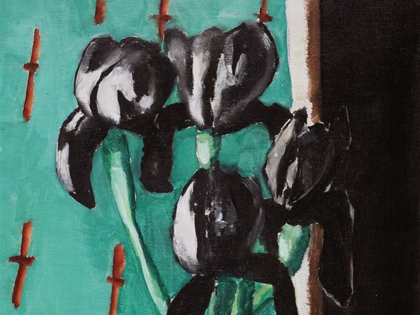 Max Beckmann, Iris neri, 1928, Olio su tela, 45 x 80 cm, Rosemarie Ketterer Stiftung. Dauerleihgabe im Kirchner Museum Davos | © 2018, ProLitteris, Zurich