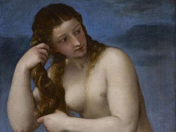 Tiziano Vecellio (1490 - 1576), Venere Anadiomene, 1520 circa, Olio su tela, 58.4 x 73.6 cm, Edimburgo, National Gallery of Scotland