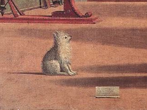 Vittore Carpaccio (1465 circa - 1525/1526), La visione di Sant'Agostino, 1502-1507, Venezia, Scuola Dalmata SS. Giorgio e Trifone