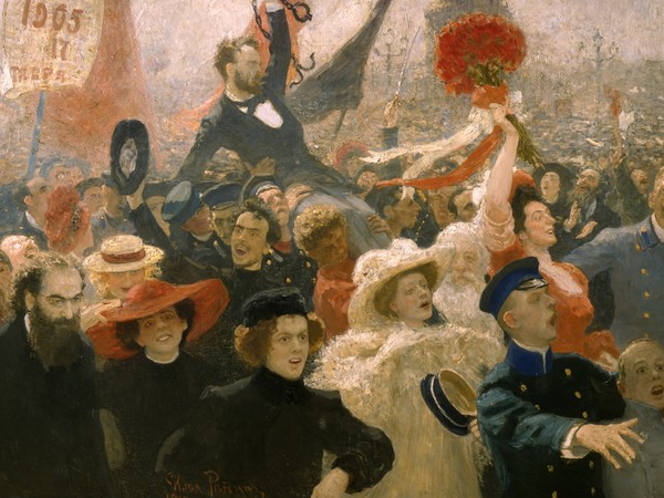 Il’ja Repin, <em>17 ottobre 1905</em>, 1910, Olio su tela | © State Russian Museum, St. Petersburg