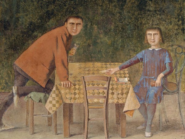 Balthus, Les Joueurs de cartes, 1966-1973. © Balthus Museum Boijmans Van Beuningen, Rotterdam/Studio Tromp, Rotterdam