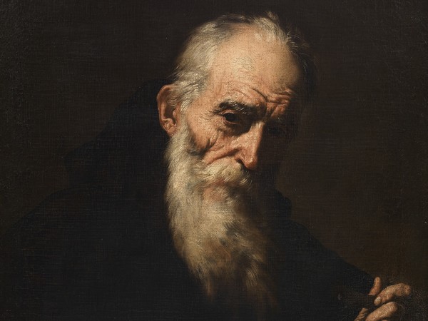 Collezione De Vito, Jusepe de Ribera, Sant'Antonio abate, 1638 (datato), Olio su tela, 65.5 x 71.5 cm