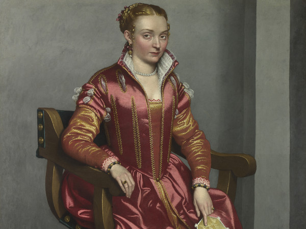 Giovanni Battista Moroni, Lucia Albani Avogadro, detta La Dama in Rosso, 1554-1557, Olio su tela, 106.7 x 155 cm, The National Gallery, London | Foto: © The National Gallery, London