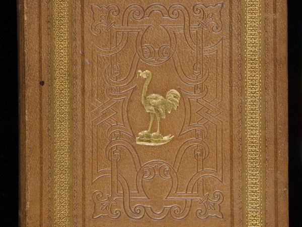 Thomas Dempster, De Etruria Regali, libri septem. Piatto anteriore del manoscritto (HOL.MS 501), XVII secolo. Manoscritto. Norfolk, Holkham Hall